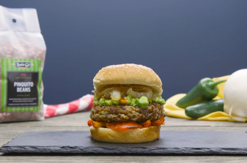 Pinquito Bean Veggie Burger